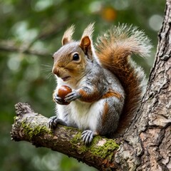 Obraz premium squirrel on a tree
