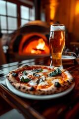 pizza and beer