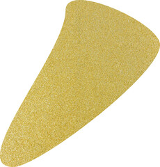 Apostrophe symbol, gold glitter