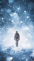 snow , commercial ads photo, product shot, stunning, beautiful, minimalist, award photo, centered