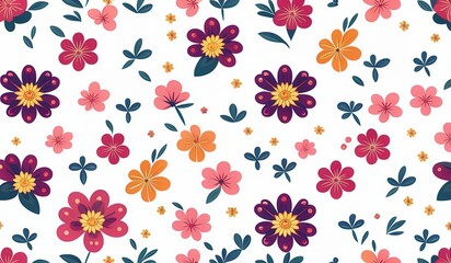 Obraz premium seamless pattern with flowers
