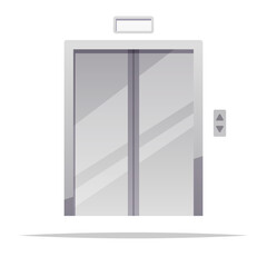 Elevator lift vector isolated illustration