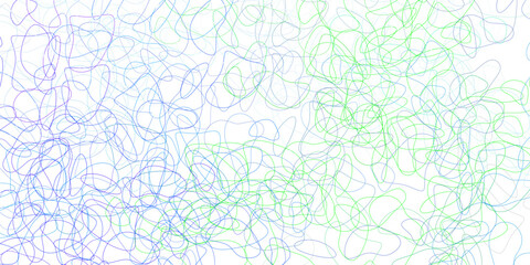 Light blue, green vector template with abstract forms.