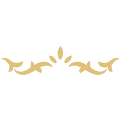 Fototapeta premium Floral Dividers Element on White Background. Isolated Vector In Simple Design.