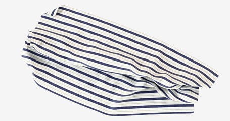 cloth fabric on the floor with white background render 3d