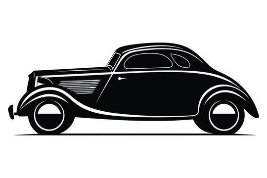 recommend clip art: Coupe car silhouette vector