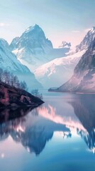 Naklejka premium mountains , award photo, commercial ads photo, product shot, stunning, beautiful, minimalist