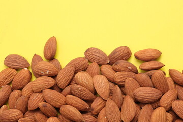 Almond on yellow 