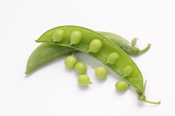 Pea on white 