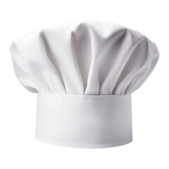 White chef hat on transparent background Generative AI