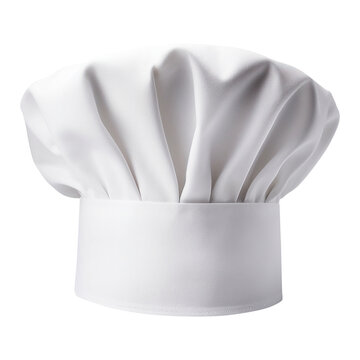 White chef hat on transparent background Generative AI