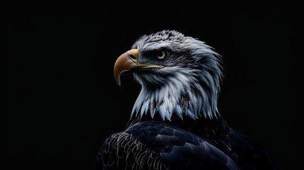 Obraz premium Close-up Portrait of a Bald Eagle