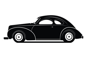 Obraz premium Coupe car silhouette