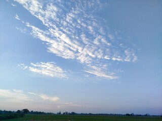 The sky is very beautiful