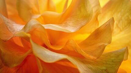 Obraz premium Golden Petals of a Flower