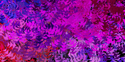 Light blue vector background with triangles.