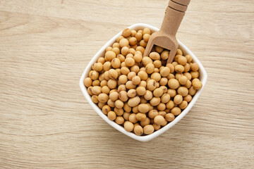Soybean seeds (kacang kedelai), food ingredients
