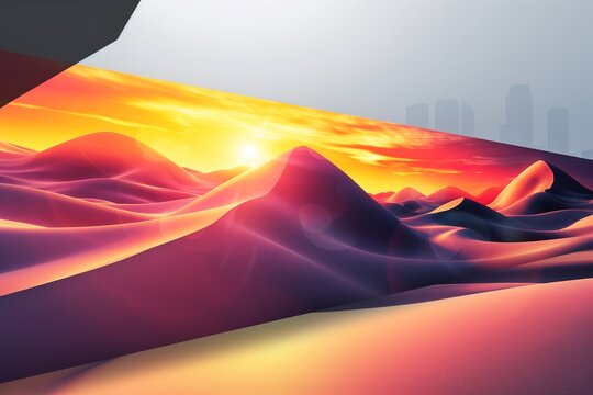 Gradient halftone horizontal banner