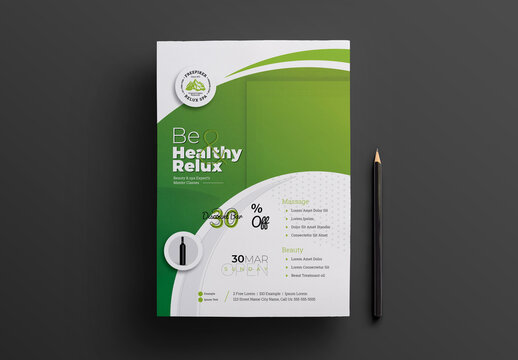 Health Relax & Spa Flyer Template