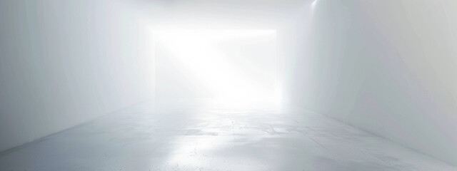 Blurred abstract white studio background for product presentation. panorama white and gray empty room studio gradient used for background. empty room studio bluer gradient used for background