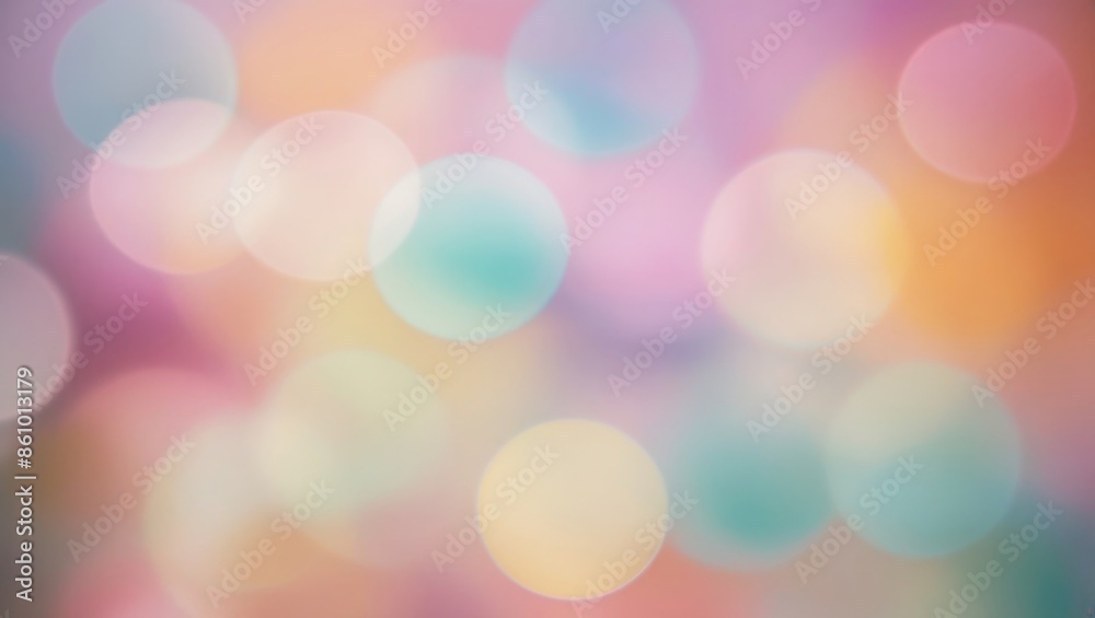 Poster background abstract blur bokeh soft pastel colors