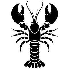 Lobster logo silhouette