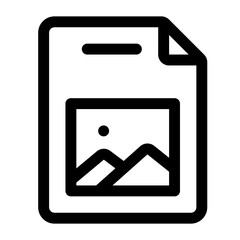 Photo File Line Icon