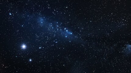 Fototapeta premium Tranquil space surrounds aligned bright celestial galaxy planet