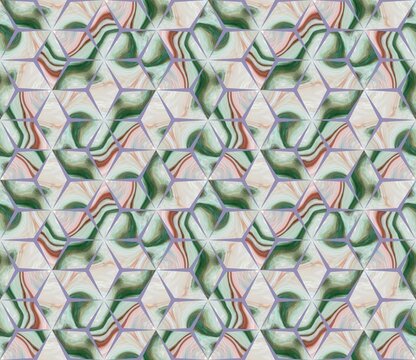 Design element. Mosaic. Seamless pattern for bandana, shawl, hij