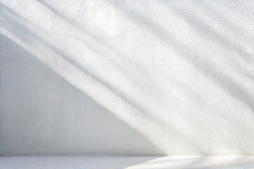 Simple White Wall with Soft Shadows
