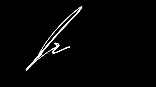 The name of the country Iraq written by hand. The video is made frame by frame with a transparent background.
