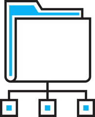 Folder Diagram Icon
