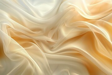 Fototapeta premium Abstract Draped Beige Fabric Texture