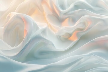 Fototapeta premium Abstract White Fabric with Soft Hues