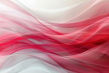 Abstract Red and White Wavy Lines