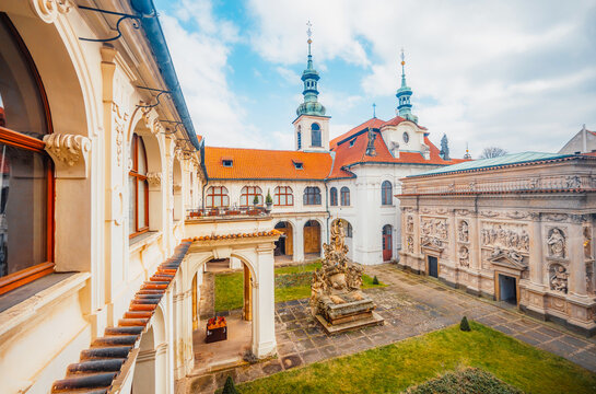 Prague Loreta catholic church in Prague, Czech Republic (Kostel Narozeni Pane or Prazska Loreta)