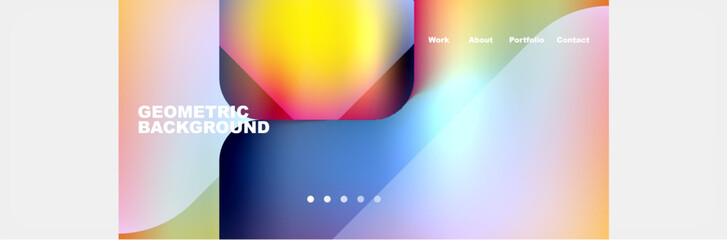 Teal Liquid color background design for Landing page site. Fluid gradient shapes composition. Futuristic design posters. Eps10 vector.