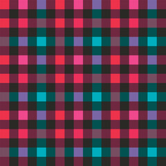 Japanese Bright Checkered Vector Seamless Pattern