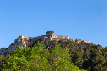 Obraz premium Xativa wall from the 11th century. Valencia, Spain.
