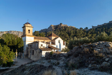 Fototapeta premium Hermitage of Sant Josep from the 18th-19th century in the city of Xativa. Valencia, Spain.
