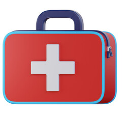 first aid kit 3d icon illustration