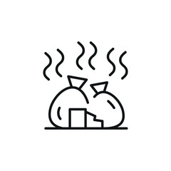 Garbage Bags icon. Simple Garbage Bags icon for social media, app, and web design. Vector illustration