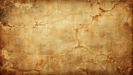 Fototapeta premium Distressed, worn, aged, vintage canvas texture with cracks, tears, and faded imperfections, perfect for grungy, retro, or distressed designs.