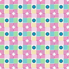 Abstract decorative seamless colorful pattern design