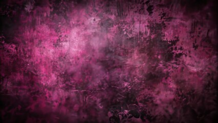 Dark mysterious abstract grunge texture featuring a predominantly black background with subtle dark pink undertones and rough worn-out finish.