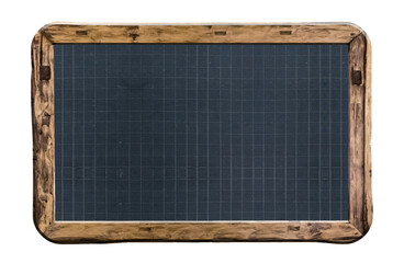 blank blackboard isolated on white