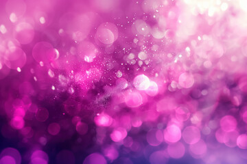 Abstract purple bokeh background with sparkling glittering lights