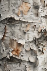 Closeup of Bark of Birch Tree, Natural Texture, Plant Concept, Forest Wooden Design, Nature Wallpaper, Macro Woodland Background, Hiking Camping Outdoor Wallpaper