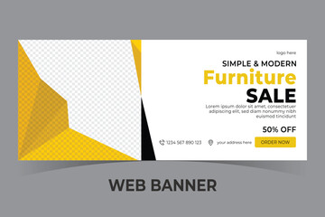 special Furniture sale banner template