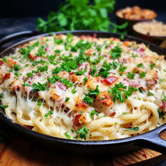 Creamy Chicken Carbonara Pasta